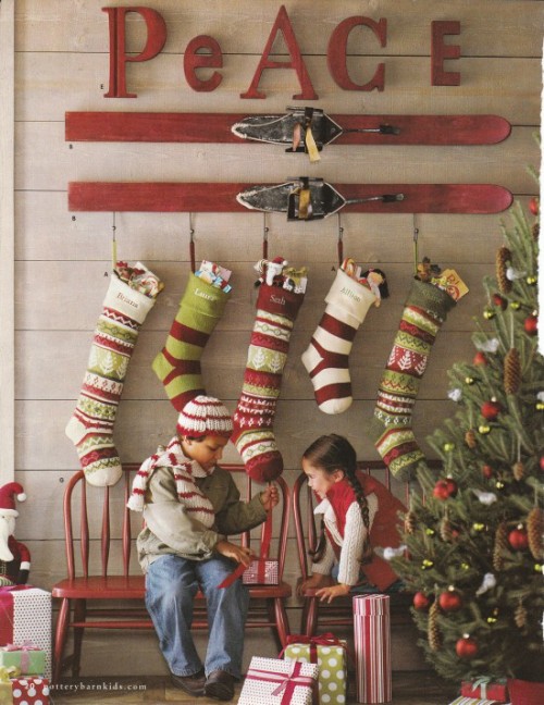 Pottery_Barn_Kids - Mohawk Home - Mantleless - Stockings - Holiday Decor