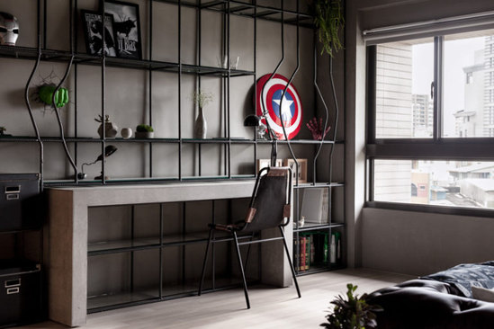 Comic Book Character Desk- Man Cave Ideas from Mohawk Home
